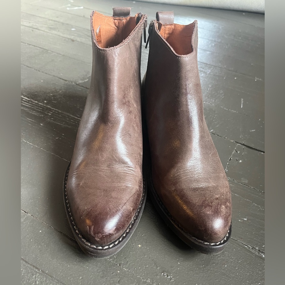 Marrochi Sanchez brown distressed ankle boots size 8 or 39 made in Spain - Picture 7 of 13